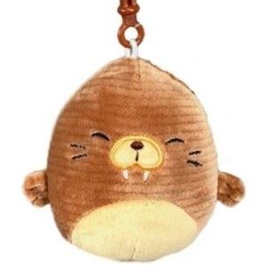 Squishmallows BNWT Bruce the Wallris Corduroy Clip